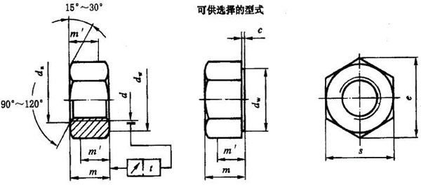 六角螺母,六角螺栓,國家標準